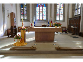 Festgottesdienst für die Kommunionjubilare an Ostermontag (Foto: Karl-Franz Thiede)